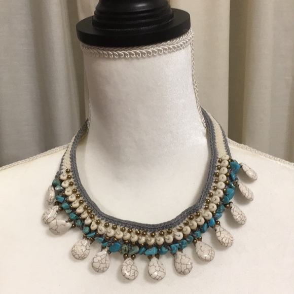 EASTERN SERENITY BRAND NEW CROCHET BEADED NECKLACE - Picture 1 of 6